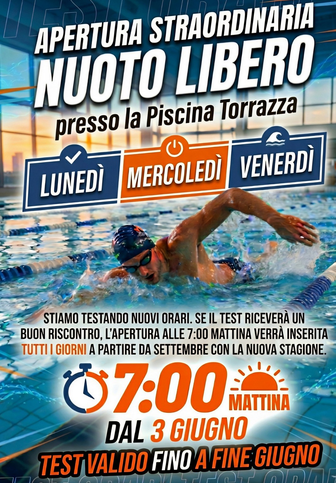 nuoto libero mattino